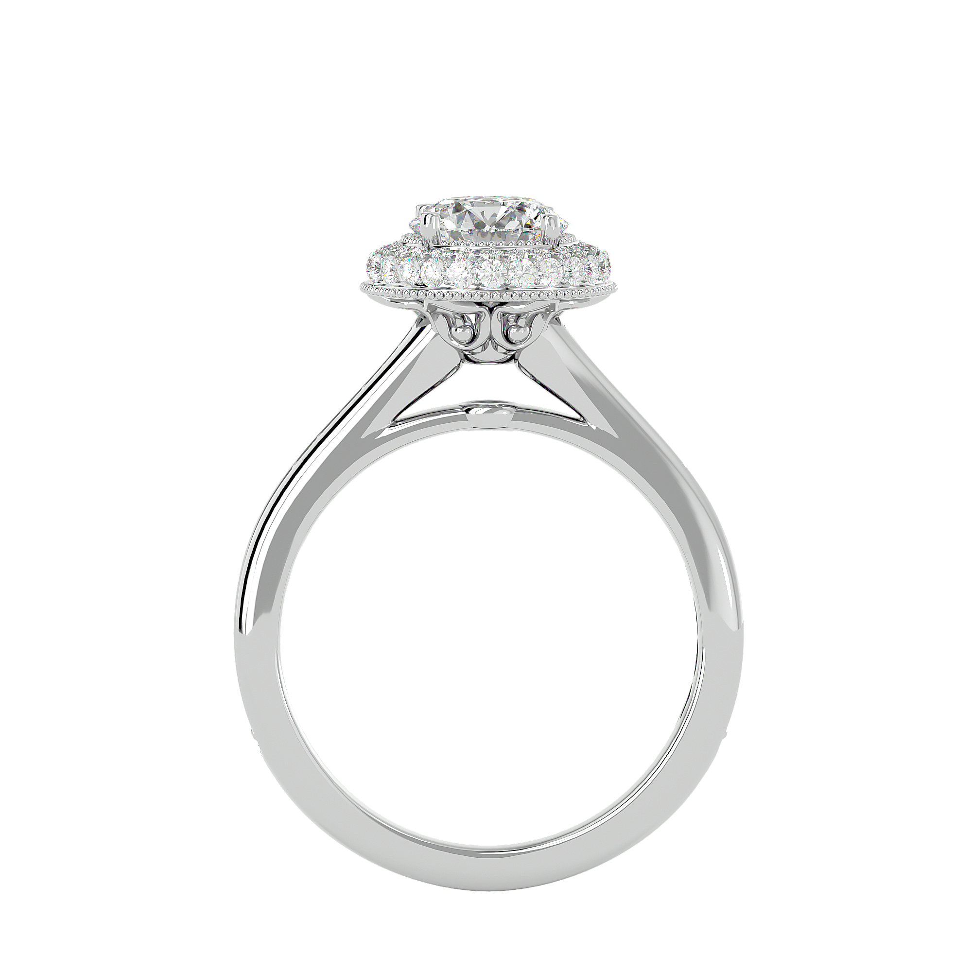 1.59 Carat H Color VS1 Clarity Diamond Studded Natural Diamond Ring.